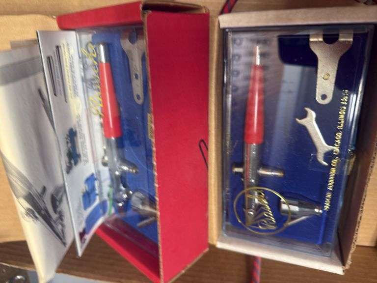 2- Paaschs air brushes & hose. image