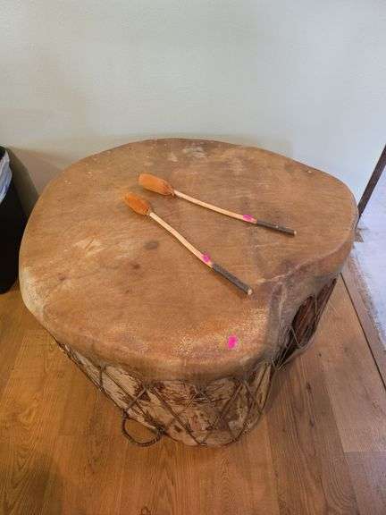 Large Native American Powwow Drum image