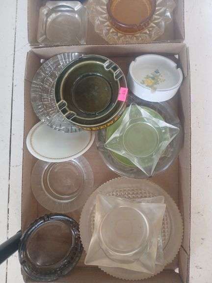 2 flats of ashtrays image