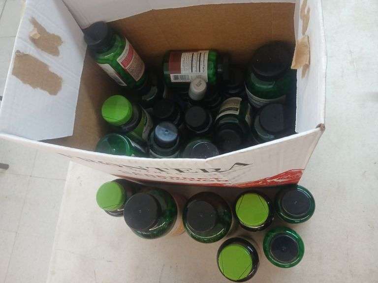 Box of supplements. image