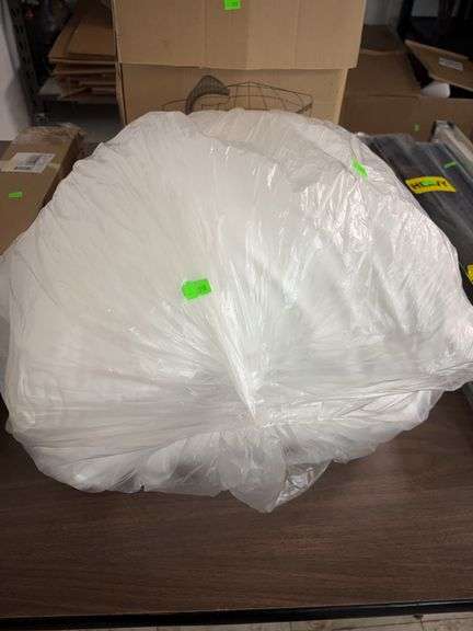 Twin XL mattress cooling cover and small pillows image