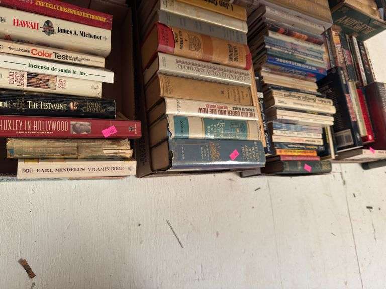 4 flats of books image