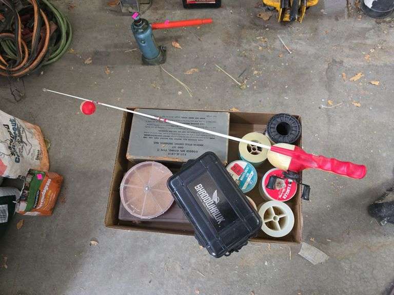 Child's Fishing Pole and Fishing Line image