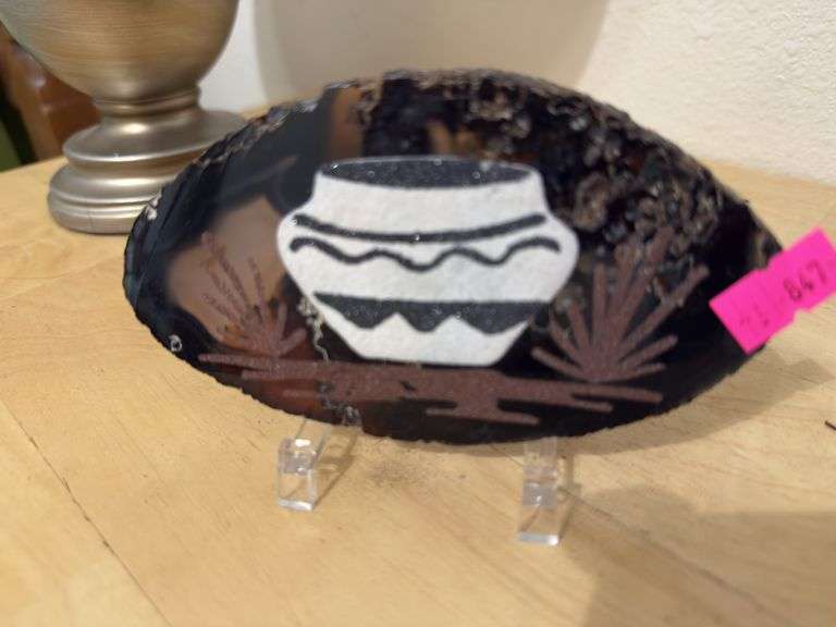 Gem stone art piece. image