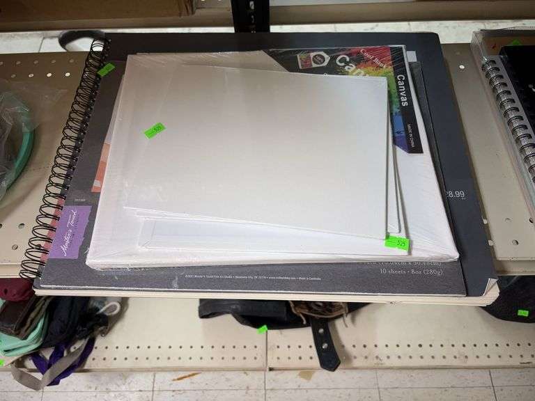 Canvases and craft paper image