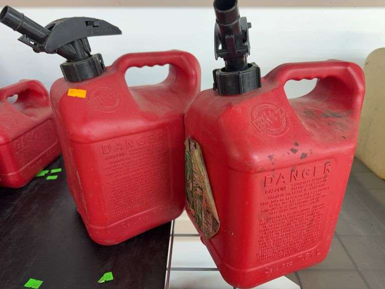2- 2 gallon gas cans image
