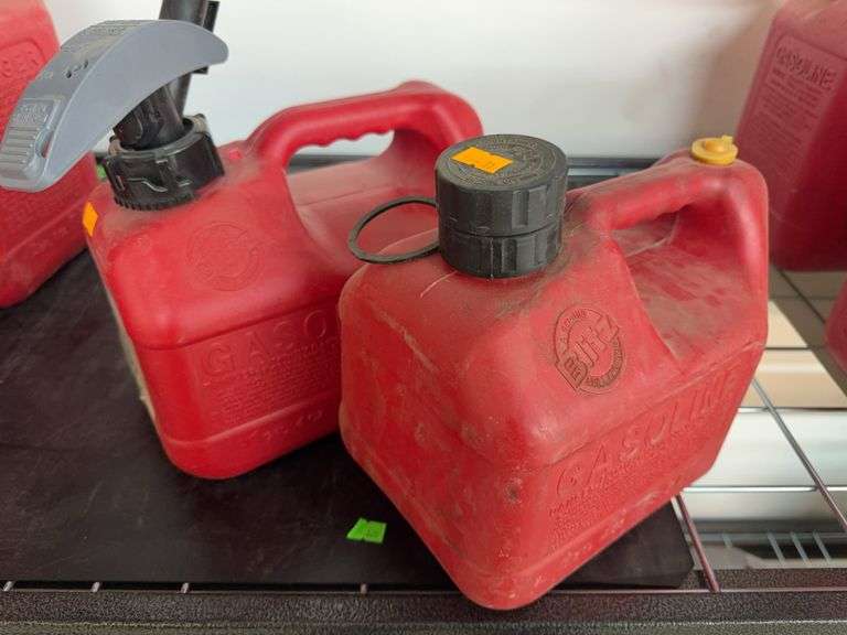 2- 1 gallon gas cans image