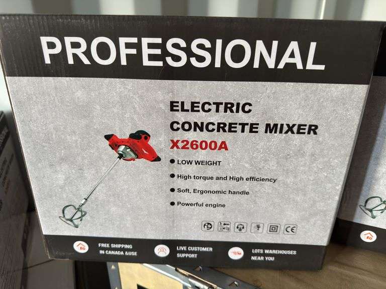 New Land Honor professional electric concrete mixer, Model: X2600A (NEW IN BOX) image