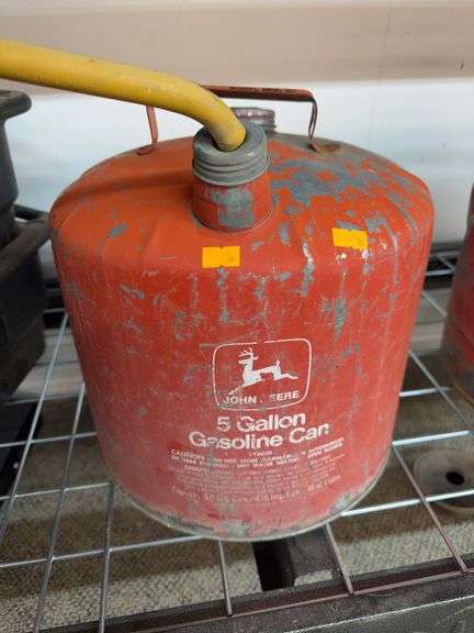 Vintage John Deere 5 gallon gas cans (has some gas in it) image