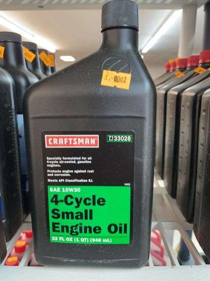 Three bottles of craftsman four cycle, small engine oil image