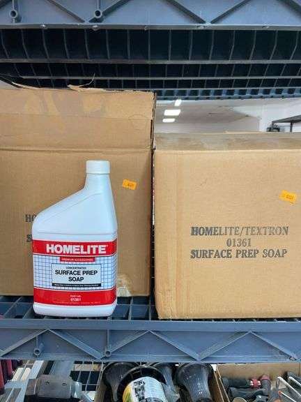 Two cases of six bottles each case of homelite surface prep soap image