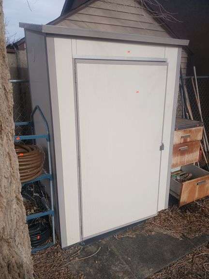 Utility shed contents not included. image