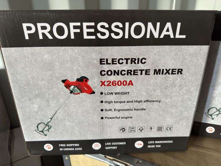 New Land Honor professional electric concrete mixer, Model: X2600A (NEW IN BOX) image