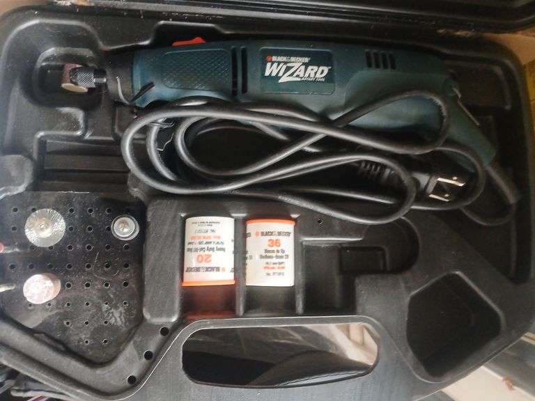Black and decker wizard roto tool kit. image