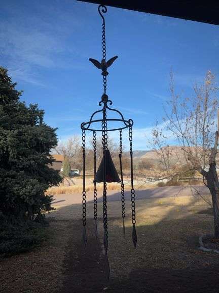 Metal hummingbird wind chime image