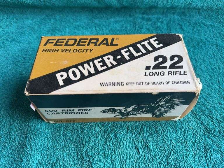 Federal power flight box of 500 .22LR image