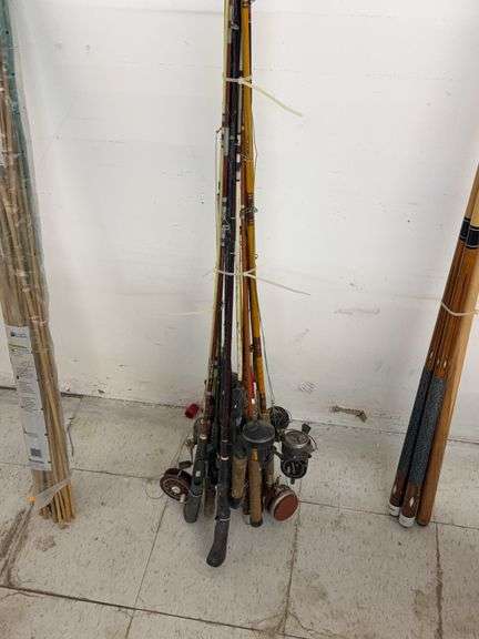 Collection of fishing poles image
