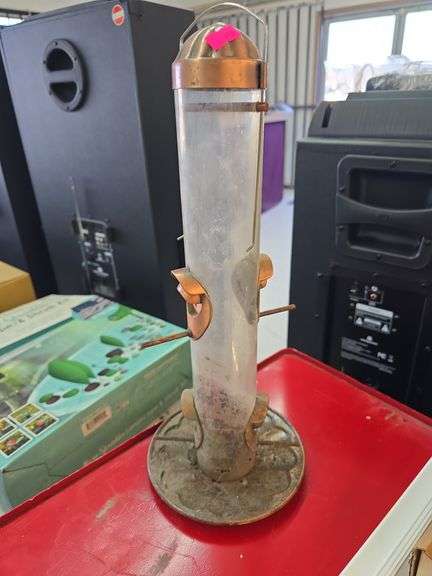 Copper Toned Bird Feeder image