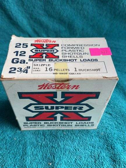 Western Super X Super BuckShot Loads 12 GA 2 3/4” 16 pellets image