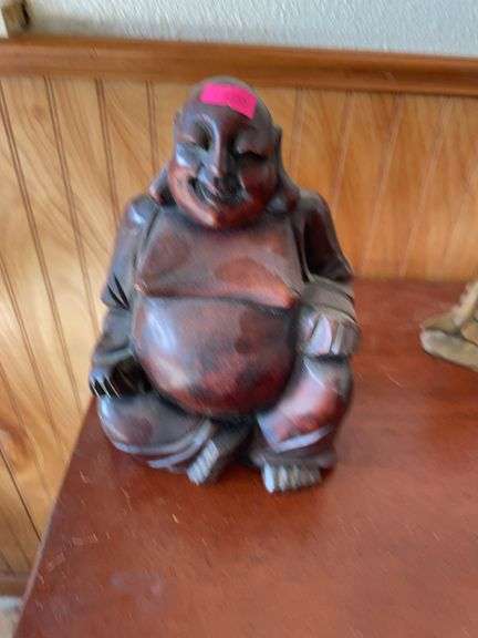 Wooden carved Buddha image