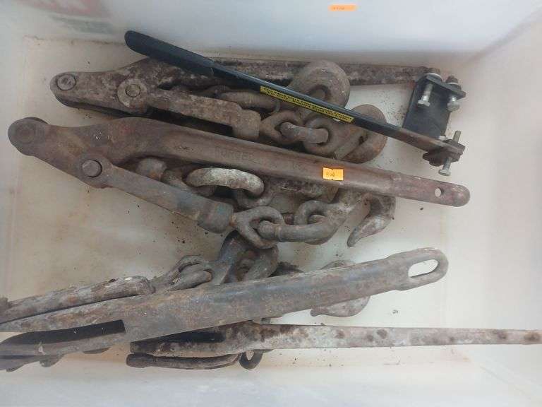 Set of 4 chain load binders. image