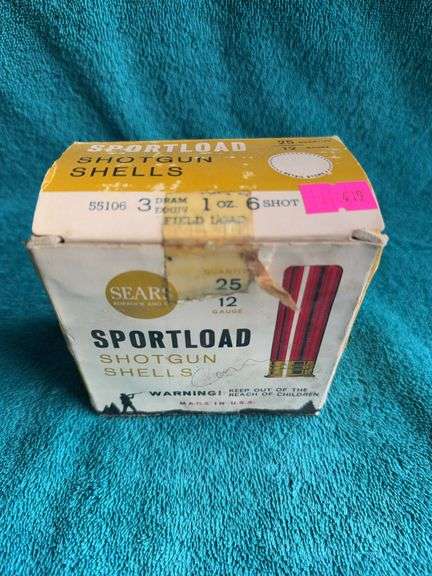 Sears  sport load shotgun shells 12 GA 1oz 6 Shot image