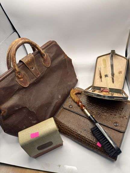 Antique mens travel kit image