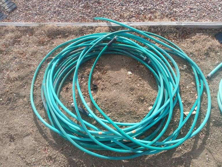 2 Blue garden hoses image