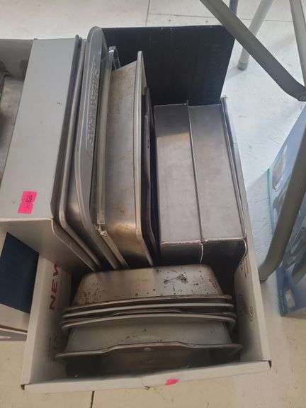 3 boxes of pots and pans image