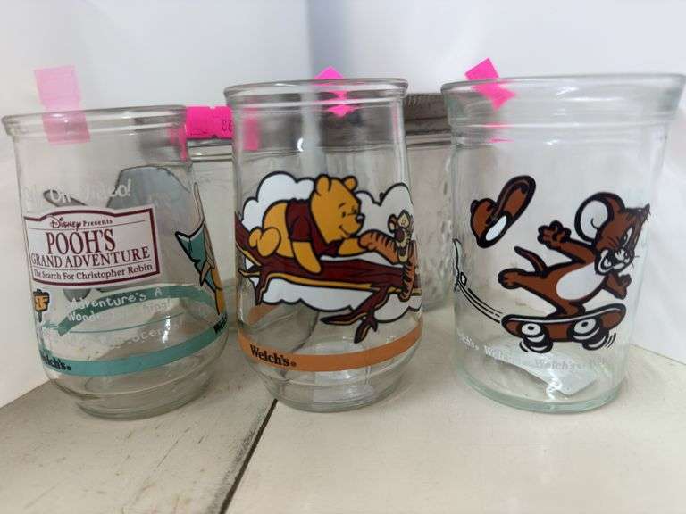 Pooh, tom&jerry, ball glasses & jars image