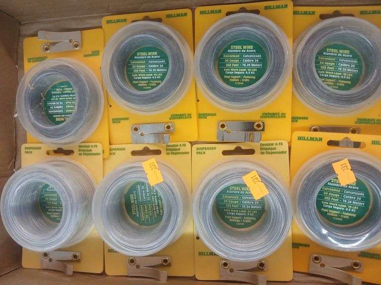 8 Hillman packs of steel wire. image