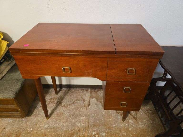 Singer Sewing Machine w/ Base and Accessories image