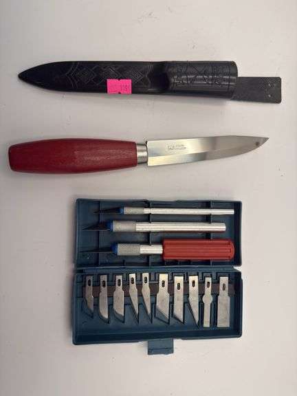 Mora Sweden knife, exacto carving knife kit. image