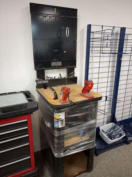 Craftsman Mobile Chainsaw Repair Station w/ Chainsaw Parts image