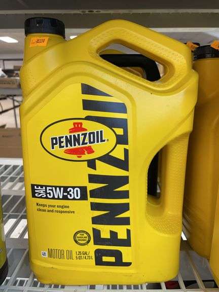 1.25 gallon bottle of Pennzoil as a 5W-30 motor oil image