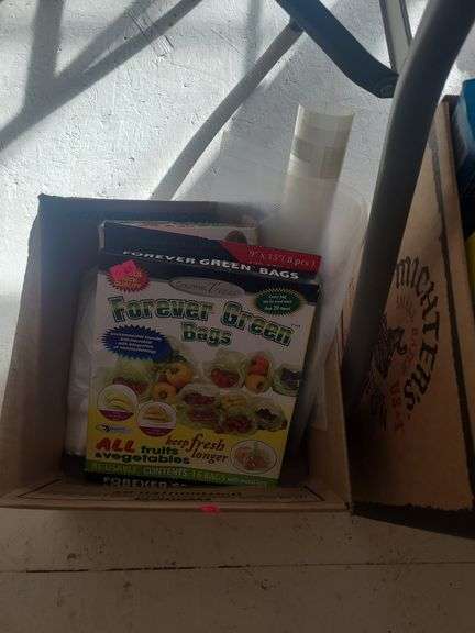 2 boxes of plastic bags,  plastic  wrap, freezer paper image