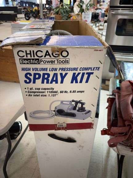 Chicago electric power tools, high volume low pressure complete spray kit image