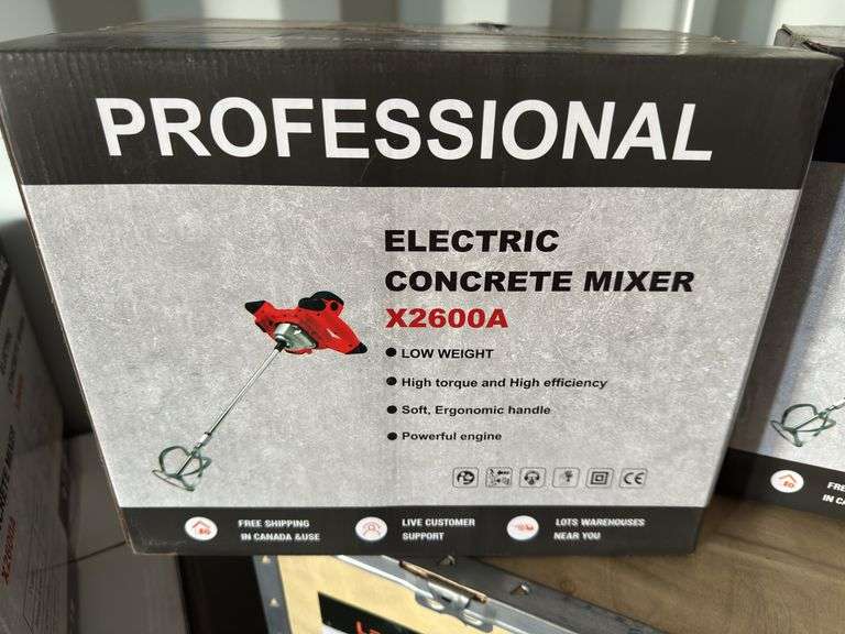 New Land Honor professional electric concrete mixer, Model: X2600A (NEW IN BOX) image