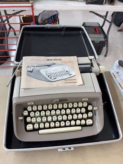 vintage Royal typewriter carrying case image