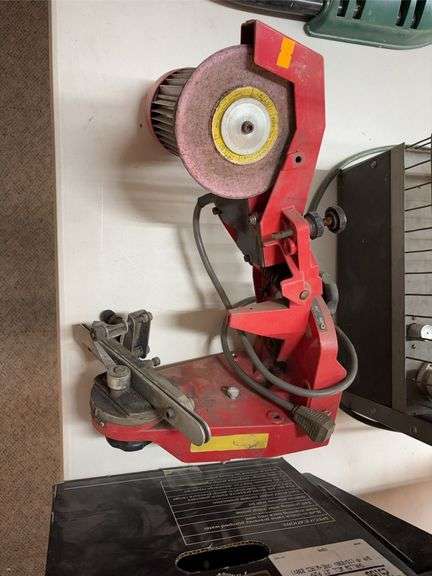 Chain saw sharpener image