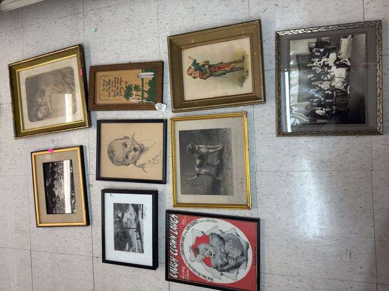 Assorted pictures and frames image