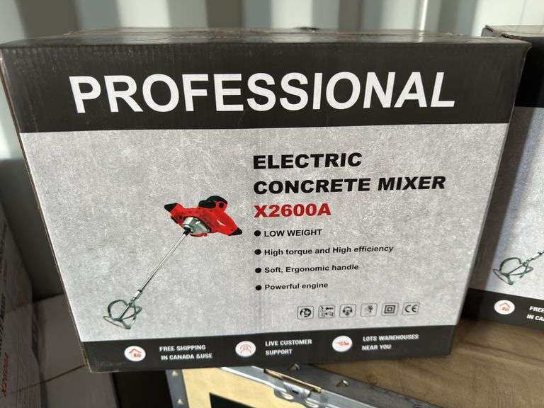 New Land Honor professional electric concrete mixer, Model: X2600A (NEW IN BOX) image