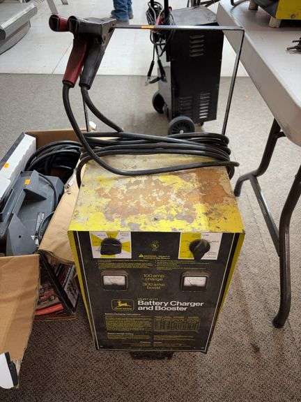 John Deere heavy duty battery charger and booster image