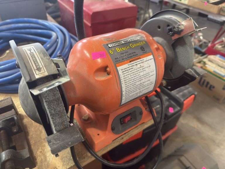 Central machinery, 6 inch bench grinder image