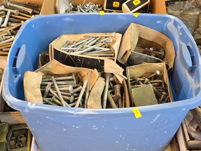 Tub of Miscellaneous John Deere Bolts image