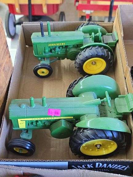 2 Die Cast John Deere Tractors image