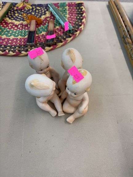 vintage bisque porcelain Kewpie doll figurines image