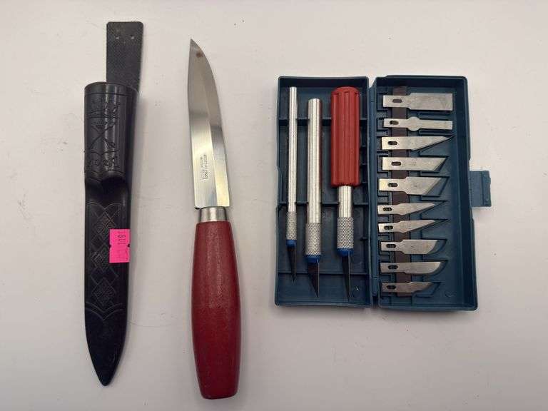 Mora Sweden knife, exacto carving knife kit. image