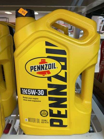 1.25 gallon bottle of Pennzoil SAE 5W-30 motor oil image