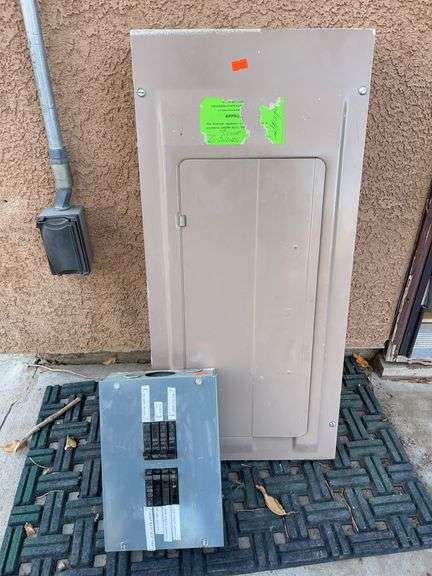 Two electrical boxes with breakers image